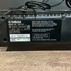 サウンドバー🎵YAMAHAヤマハ2011年製YAS-101動作未確認❗️22W100V50/60Hz黒の画像