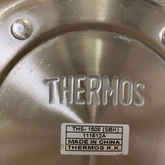 サーモス ステンレスポット 1.5L ステンレスブラック THS-1500 SBKの画像