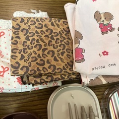 お弁当箱2段2セット＆新品マイ箸＆お弁当包み３枚の画像