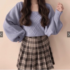 GRL ニットカーディガン　キャミソール付きの画像