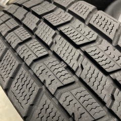 アルミ付きスタッドレス　155/65R13インチ2021年製の画像
