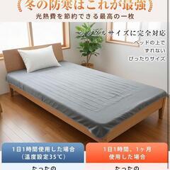 電気毛布 掛け敷き兼用 a 洗える 180×130cm ダブルサイズの画像