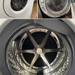 地域限定送料無料　超美品【 Panasonic 】パナソニック 洗濯10.0㎏/乾燥5.0㎏ ドラム式洗濯乾燥機 液体洗剤自動投入 温水泡洗浄 マットホワイト NA-SD10HALの画像