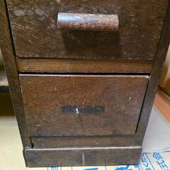 昭和レトロ アンティーク文机　引き出し5個　引き取り限の画像