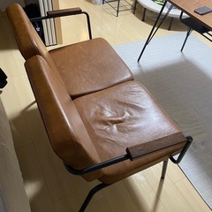 ○東123 ノーチェ 2人がけソファー 本革風 ベージュの画像