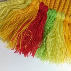 ➉とっとこハム太郎　マフラー　中古　イエローの画像