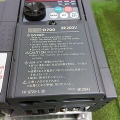 三菱 FR-D720-1.5K コンパクトサイズインバータ 製造2022/5/14【野田愛宕店】【店頭取引限定】【未使用】管理番号：ITVLDBRFWYHAの画像