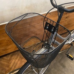 【10月末まで防犯登録料無料！】26インチLEDライト　自転車　シルバーの画像