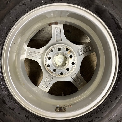 C-5 タイヤ 中古BRIDGESTONE STUDLESS BLIZZAK VRX3 185/70R14 アルミホイール Treffer 14inch