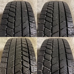 C-5 タイヤ 中古BRIDGESTONE STUDLESS BLIZZAK VRX3 185/70R14 アルミホイール Treffer 14inch の画像
