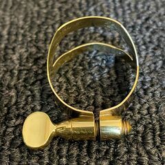 セルマー 　ソプラノサックス　リガチャー　ゴールドラッカー　極美品　￥6160　SELMER SOPRANO SAX GLの画像