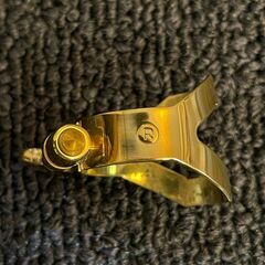 セルマー 　ソプラノサックス　リガチャー　ゴールドラッカー　極美品　￥6160　SELMER SOPRANO SAX GLの画像