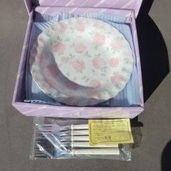 パスタ皿のセットの画像