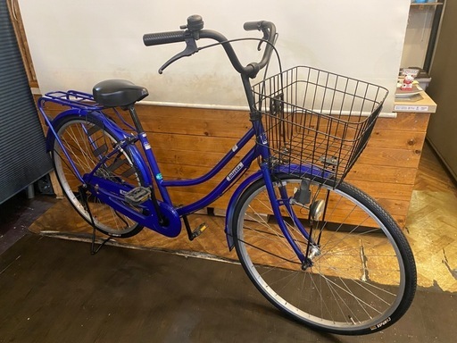 【10月末まで防犯登録無料！】26インチ　シングルギア　ブルー