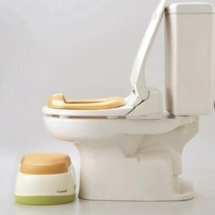 箱あり　コンビ ベビーレーベル おまるでステップ　補助便座の画像