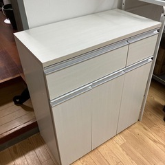 🙌ペールカウンター🙌 アイリスオーヤマ ペールカウンター PKT-8670 ウォールナットゴミ箱 45L(15L×3分別 ) 木目調 引き出し付き キッチンの画像