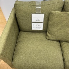 2人掛けソファー 家具 ソファー ファブリック グリーン のご紹介です！の画像