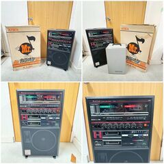 【昭和レトロ✨】箱付き❗️AIWA ミスターカラオケ KA-66 現状品 昭和家電 アンティークオーディオ🎶簡易清掃済みの画像