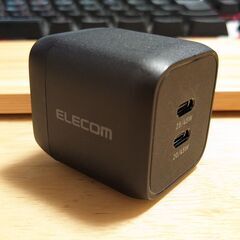11/15のみ ※故障品※ELECOM USB充電器 EC-AC4245BKの画像