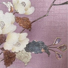 極美品ぼかし染め分け 付下げ 正絹 螺鈿箔 金彩箔の画像