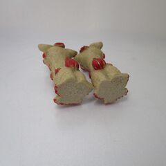 赤いシーサーの画像