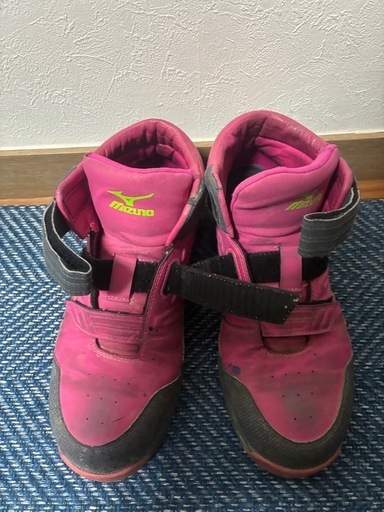 Mizuno 安全靴 ピンク 高トップ