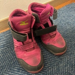 Mizuno 安全靴 ピンク 高トップの画像