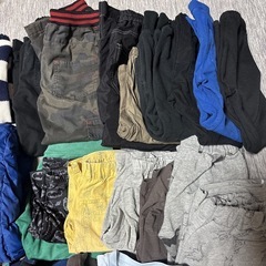 無料☆ 男子 120 130冬夏 中古 服の画像