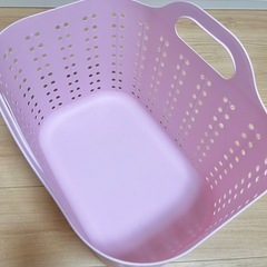 ニトリ　ランドリーバスケットの画像