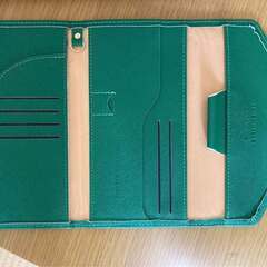 Travel Wallet サイフ Greenの画像