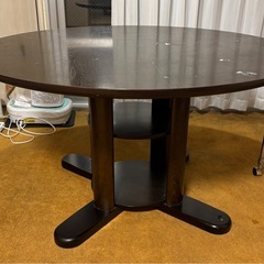 120センチ木製ダイニングテーブルの画像