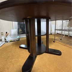 120センチ木製ダイニングテーブルの画像
