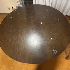 120センチ木製ダイニングテーブルの画像