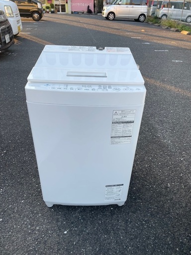 北九州市内配送設置無料　保証付き AW-7D8-W 全自動洗濯機 ZABOON（ザブーン） グランホワイト [洗濯7.0kg /乾燥機能無 /上開き]