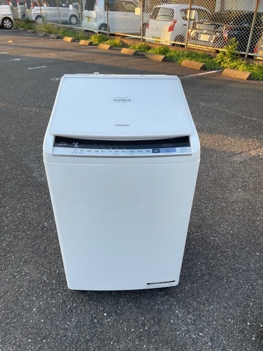 北九州市内配送無料　保証付き BW-DV80B-W 縦型洗濯乾燥機 ビートウォッシュ ホワイト [洗濯8.0kg /乾燥4.5kg /ヒーター乾燥(水冷・除湿タイプ) /上開き]