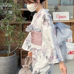 GRL グレイル　新品　花柄レース巾着浴衣ミニバッグ　ピンク　[tr714]の画像