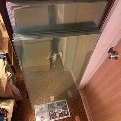 美品 ガラス板 店舗 
ディスプレイ　の画像