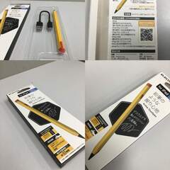【🍀新品・未使用品】エレコム タッチペン 【 iPad専用 】 鉛筆型 六角軸 パームリジェクション対応 磁気吸着 傾き検知対応 USB-C充電 ペアリング不要 【大人も子供も持ちやすい鉛筆形状】 イエロー P-TPACAPEN01YLの画像
