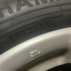 215/60R16 2024年製！アイスガード6ほぼ新品タイヤ ティアナ純正ホイールセットの画像