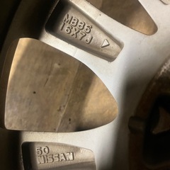 215/60R16 2024年製！アイスガード6ほぼ新品タイヤ ティアナ純正ホイールセットの画像