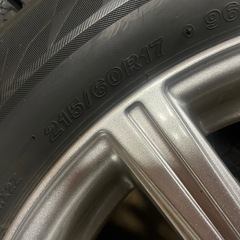 バリ溝215/60R17 スタッドレス BRIDGESTONE VRX2 バルミナ17インチホイールセットの画像