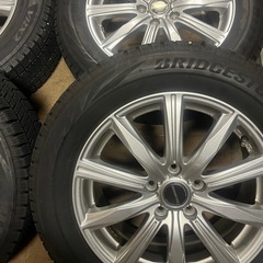 バリ溝215/60R17 スタッドレス BRIDGESTONE VRX2 バルミナ17インチホイールセットの画像