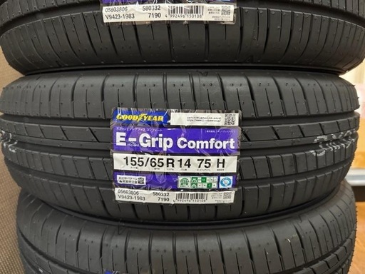 155/65R14 4本グッドイヤー コンフォート