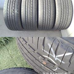 夏17インチ【スバル】インプレッサ BRZ レガシィ【富山】215/45R17 スバル純正仕様（STi仕様）PCD100 社外アルミホイール 夏 ブリヂストン 中古４本 ※全社外品の画像