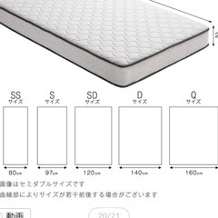 ダブル　マットレスのみの画像
