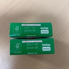 instax mini INSTANT FILM 10枚　2パックの画像