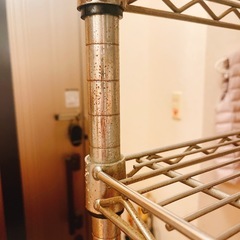 銀ラック　スチールラックの画像