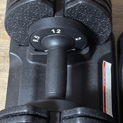12キロ可変式ダンベル2つの画像