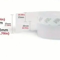 【条件付き】プラスチックテープ型　半透明色　防風&防音の画像