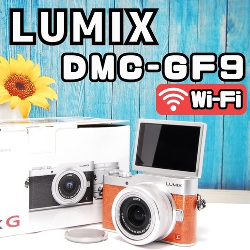 ショット数 877回！ LUMIX DMC-GF9 Wi-Fi ミラーレス 橙